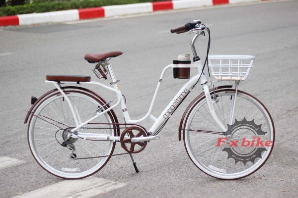 Xe Đạp Nữ California Modeltime Cacao Màu Trắng